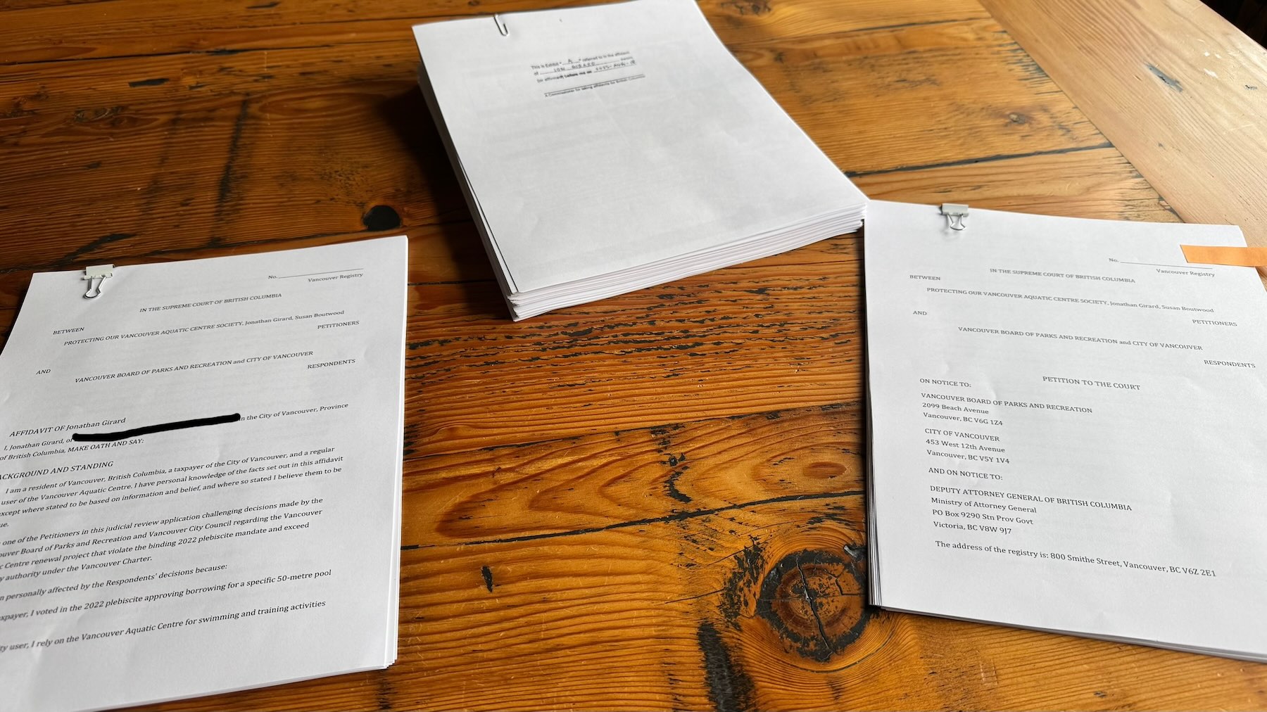 Judicial Review Petition Documents